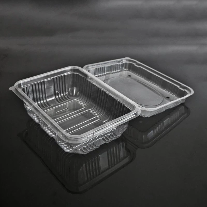 سوراخوں کے ساتھ کلیم شیل فروٹ باکس