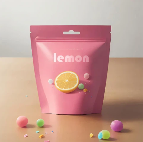 پاپولر پلاسٹک فوڈ پاؤچ زپر پلاسٹک پاؤچ کسٹم پیٹرن پیکنگ پلاسٹک فوڈ بیگ