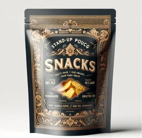 Resealable اسٹینڈ اپ پاؤچ فوڈ پیکیجنگ کینڈی بسکٹ نٹ ایلومینیم فوائل بیگ پلاسٹک پیکیجنگ زپ ہیٹ سیل بیگ