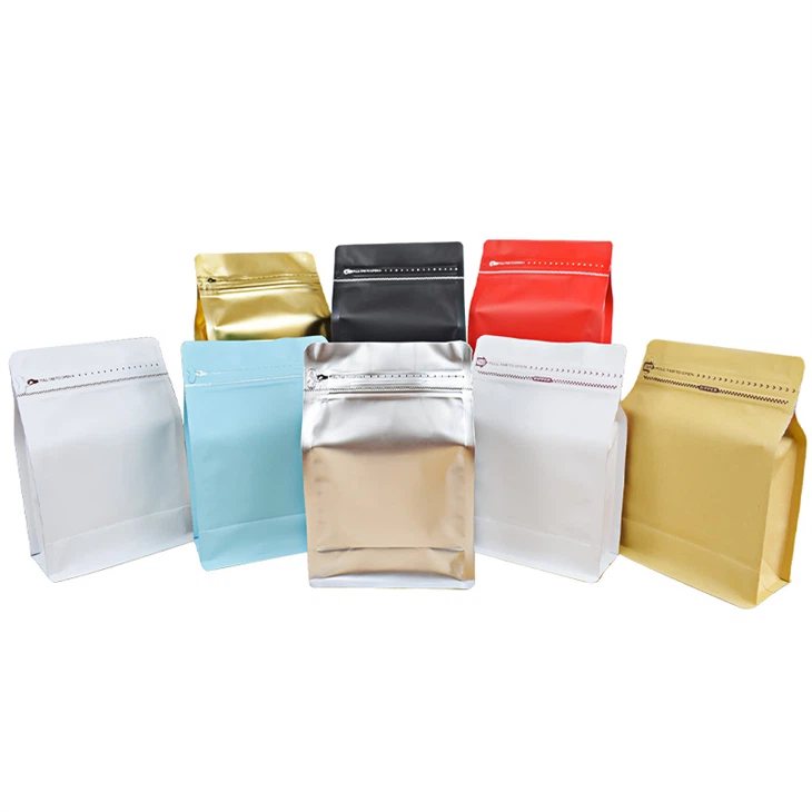 ڈیگاسنگ والو کے ساتھ اسٹینڈ اپ پاؤچز